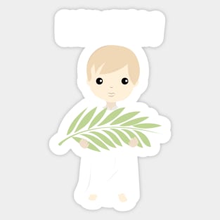 Palm Sunday Boy Angel Sticker